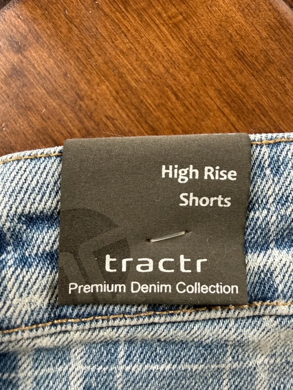 Tractr High Rise Slim Denim Shorts NWT